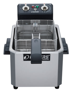 Dukers DCF10E Electric Countertop Single Pot Deep Fryer - 10 liter capacity