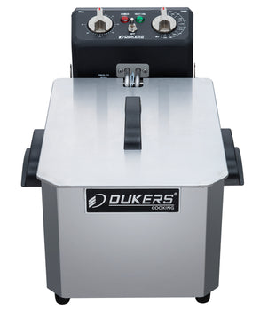 Dukers DCF10E Electric Countertop Single Pot Deep Fryer - 10 liter capacity