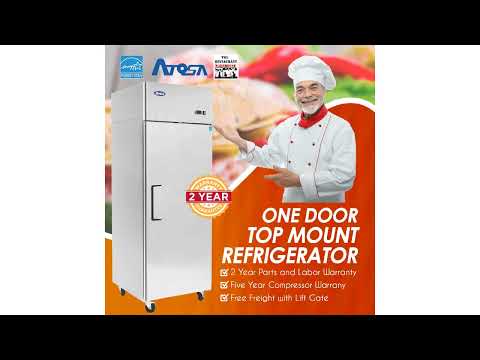 Atosa USA MBF8004GR 29-Inch One Door Upright Refrigerator - Energy Star Rated