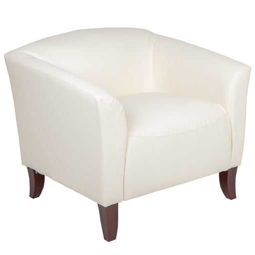 Ivory Leather Chair