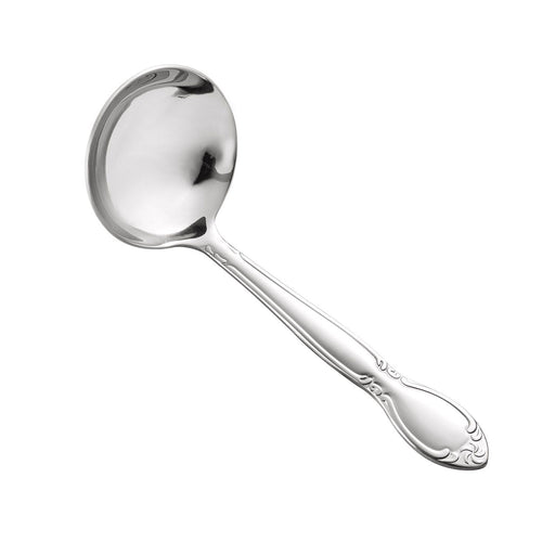 CAC China Louvre Ladle 18/0 Stainless Steel Extra Heavy Weight 1oz 7 inch - 12 count
