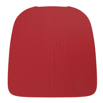 4PK Red Poly Chair Seats