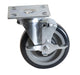 BK Resources 5SBR-UP4-PLY-TLB-PS4 5" Universal Plate Swivel Caster With 4"x4" Plate & Top Lock Brake- Qty 4
