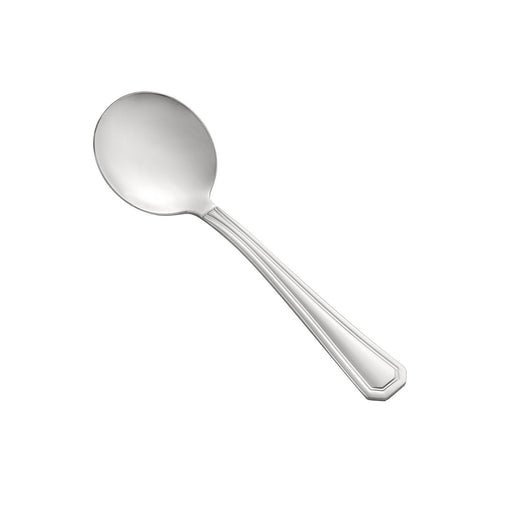 CAC China Lux Bouillon Spoon 18/8 Stainless Steel Extra Heavy Weight 5 7/8 inch - 12 count