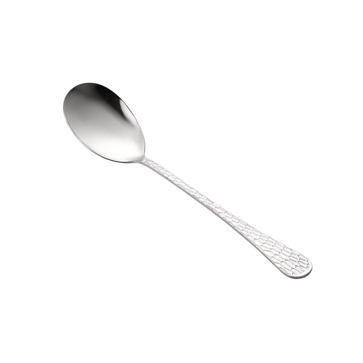 CAC China Auspicious Solid Spoon 18/8 Stainless Steel Extra Heavy Weight 11-1/2 inch - 12 count