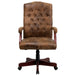 Brown High Back Fabric Chair