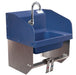 BK Resources APHS-W1410-BKKPG ION™ Blue Antimicrobial Hand Sink w/ Knee Valve, Faucet, 1 Hole