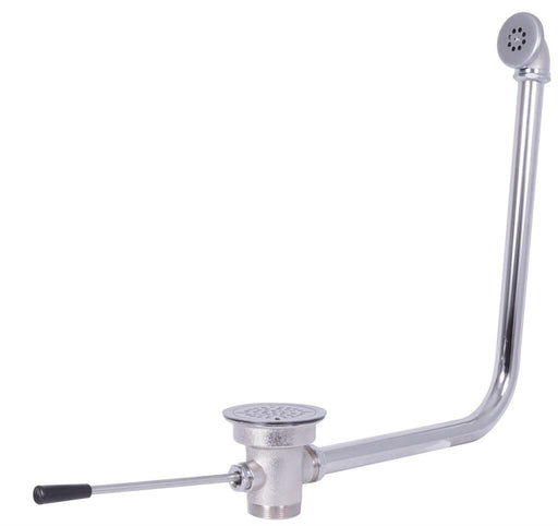 BK Resources BK-SLW-2O Lever Waste Valve,Straight Drain With Overflow,3-1/2" Sink Opening