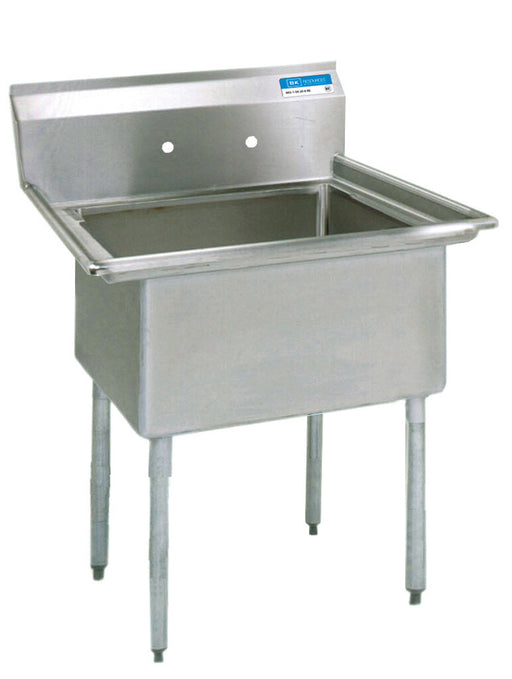 BK Resources BKS-1-1824-14 Stainless Steel 1 Compartment Sink w/ 18X24X14D Bowl