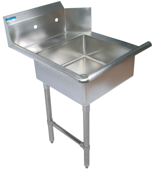BK Resources BKSDT-60-L-SS 60" Left Side Soiled Dish Table Pre-Rinse Bundle Stainless Steel