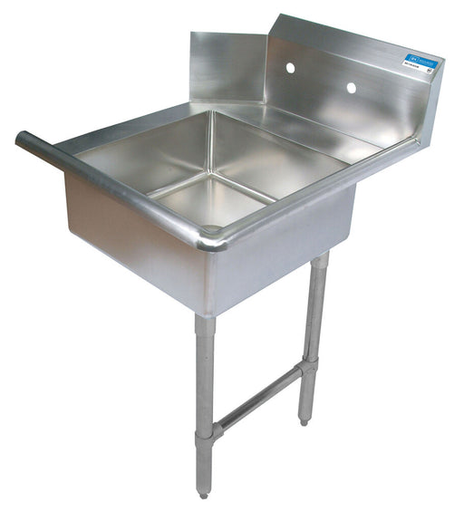 BK Resources BKSDT-60-R-SS 60" Right Side Soiled Dish Table Pre-Rinse Bundle Stainless Steel