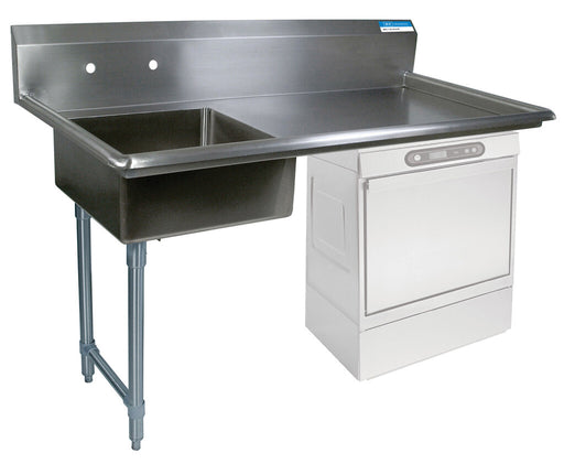 BK Resources BKUCDT-50-L 50" Left Side Undercounter Dish Table Kit