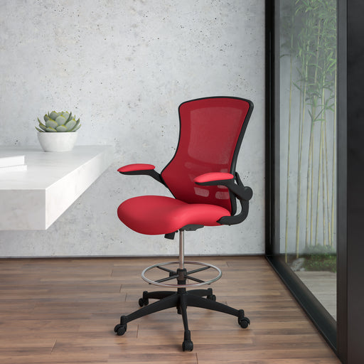 Red Mesh Draft Chair