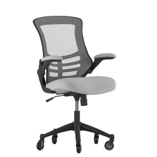 Gray Chair with Roller Wheels