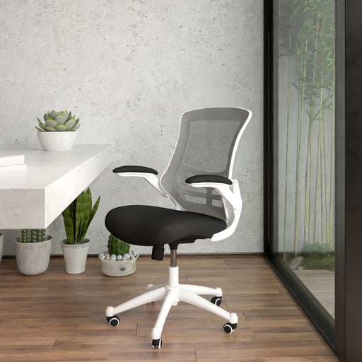 Black Mesh Mid-Back Desk Chair