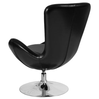 Black Leather Egg Series Chair