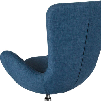 Blue Fabric Egg Series Chair