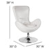 White Leather Egg Series Chair
