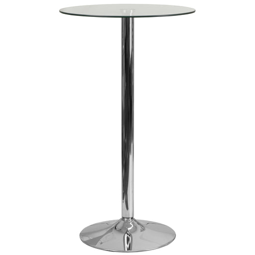 23.75RD Glass Table-41.75 Base