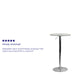 23.5RD Glass Adjustable Table