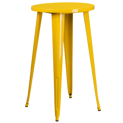 24RD Yellow Metal Bar Table
