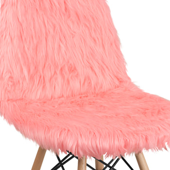 Hermosa Pink Shaggy Chair