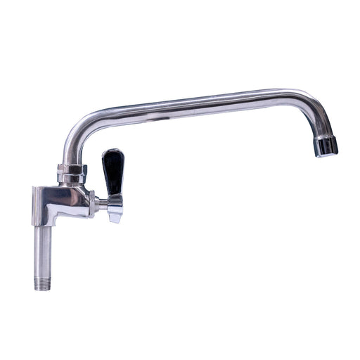 BK Resources EVO-AF6 Evolution Series Stainless Steel Add On Faucet 6" Swing Spout