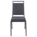 Dark Gray Fabric Banquet Chair