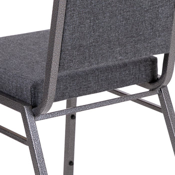 Dark Gray Fabric Banquet Chair