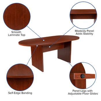 6FT Cherry Conference Table