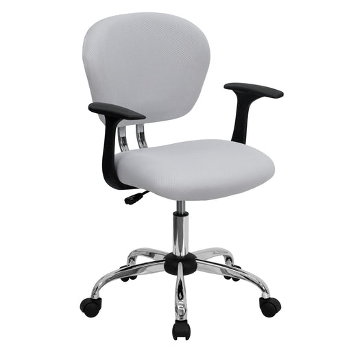 White Mid-Back Task Chair