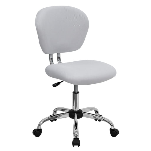 White Mid-Back Task Chair