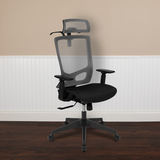 Gray/Black Mesh Office Chair