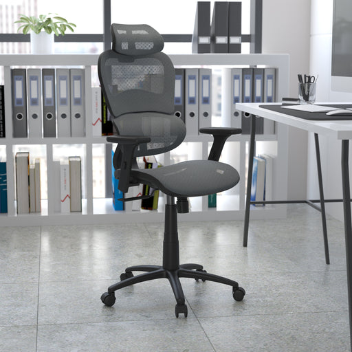 Gray Mesh Office Chair