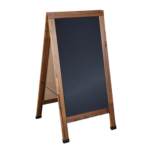 Torched BRN A-Frame Chalkboard