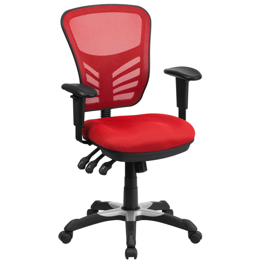 Red Mid-Back Mesh Chair