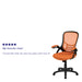 Orange Mesh Office Chair