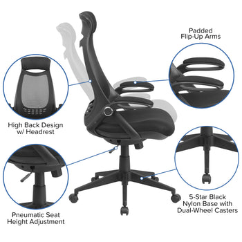 Black High Back Mesh Chair