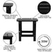 Black Table and 2 Chair Set
