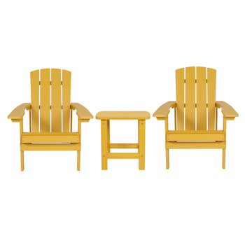 Yellow Table and 2 Chair Set