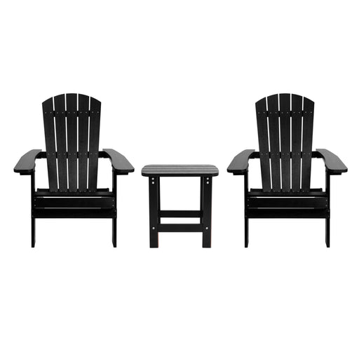 Black Table and 2 Chair Set