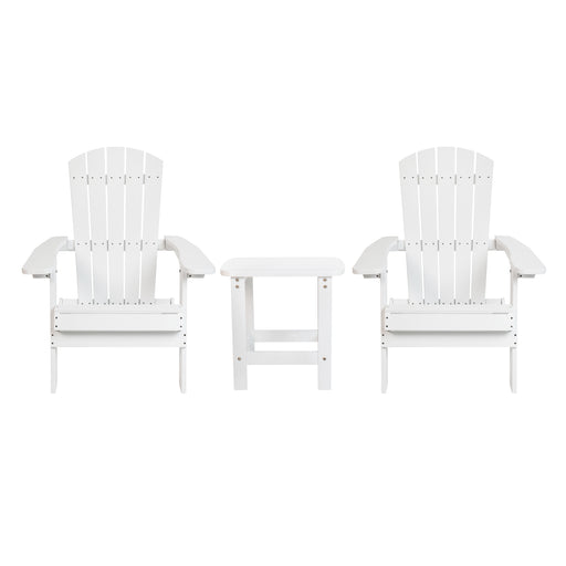 White Table and 2 Chair Set
