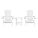 White Table and 2 Chair Set
