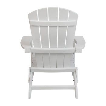 White Folding Adirondack Chair