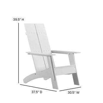 White Modern Adirondack Chair