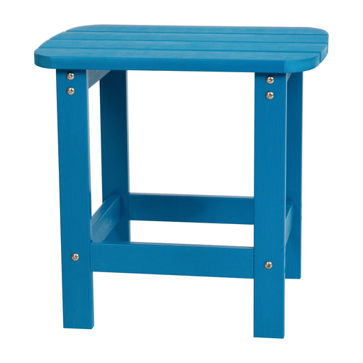 Blue Adirondack Side Table