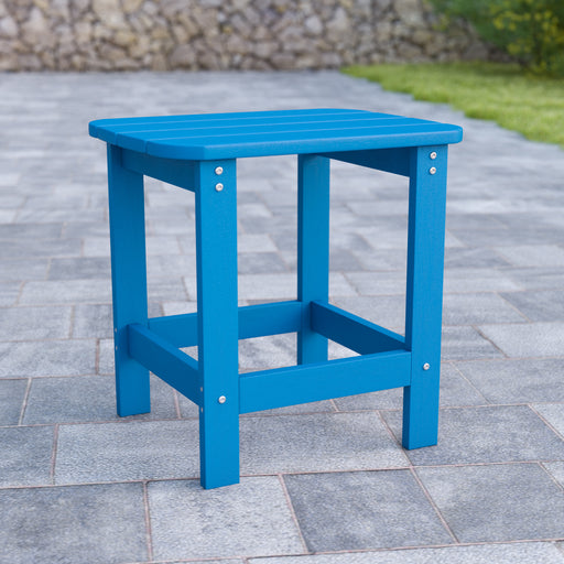 Blue Adirondack Side Table