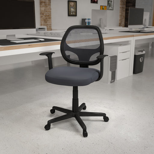 Mid-Back Gray Mesh Task Chair