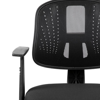 Pivot Back Black Mesh Chair