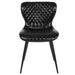 Black Vinyl Accent Chair